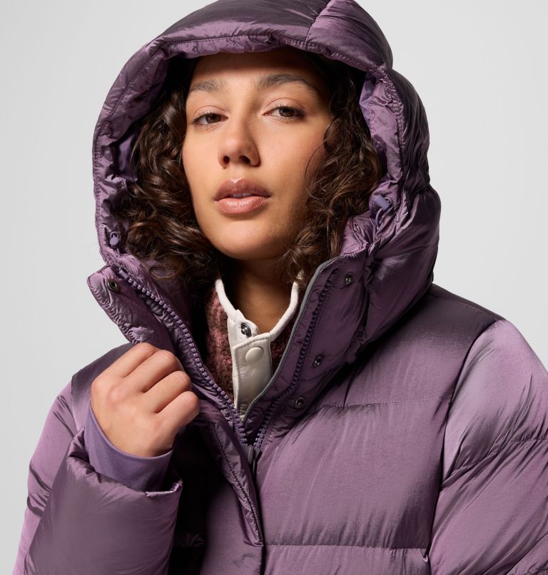 Amaze Puff Hooded Jacket | 609 | XL, Color: Fig High Shine, image 9