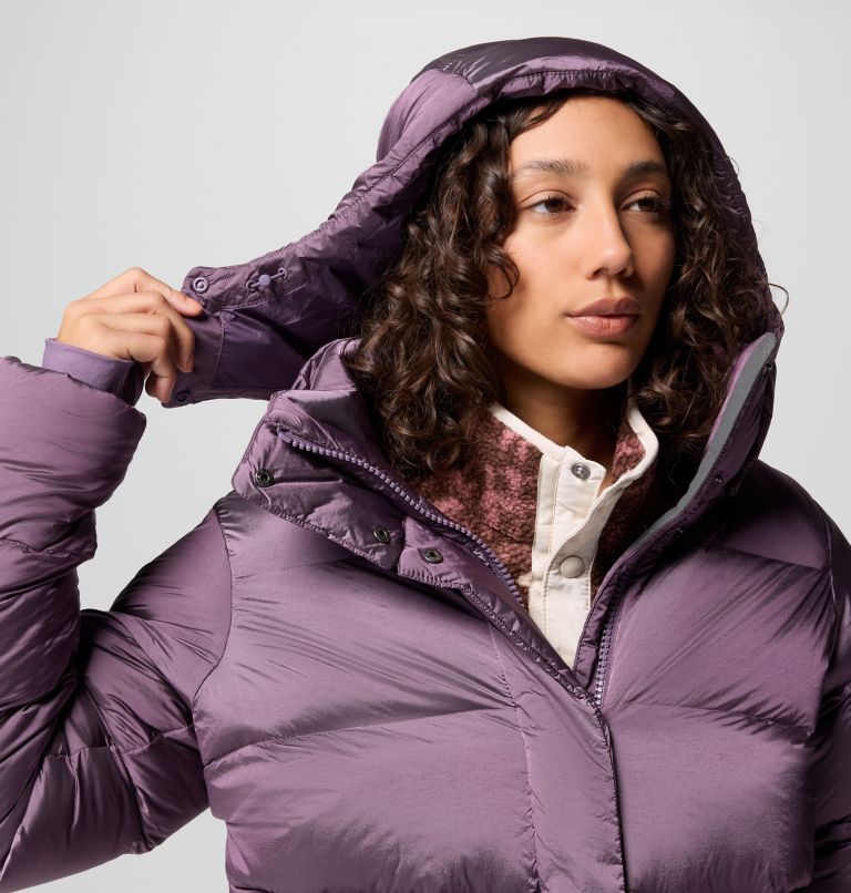 Amaze Puff Hooded Jacket | 609 | XL, Color: Fig High Shine, image 12