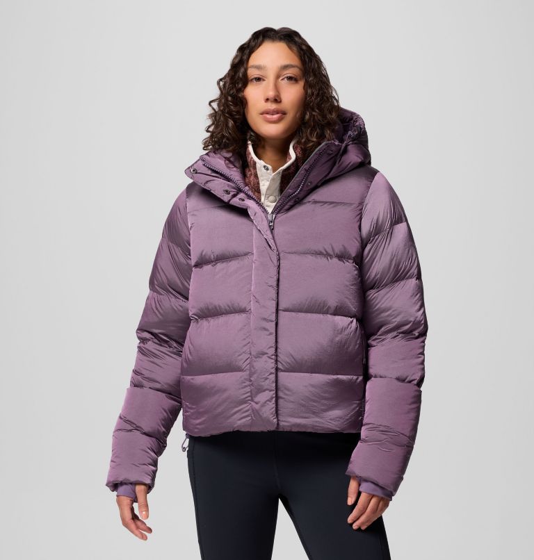 Amaze Puff Hooded Jacket | 609 | XL, Color: Fig High Shine, image 1
