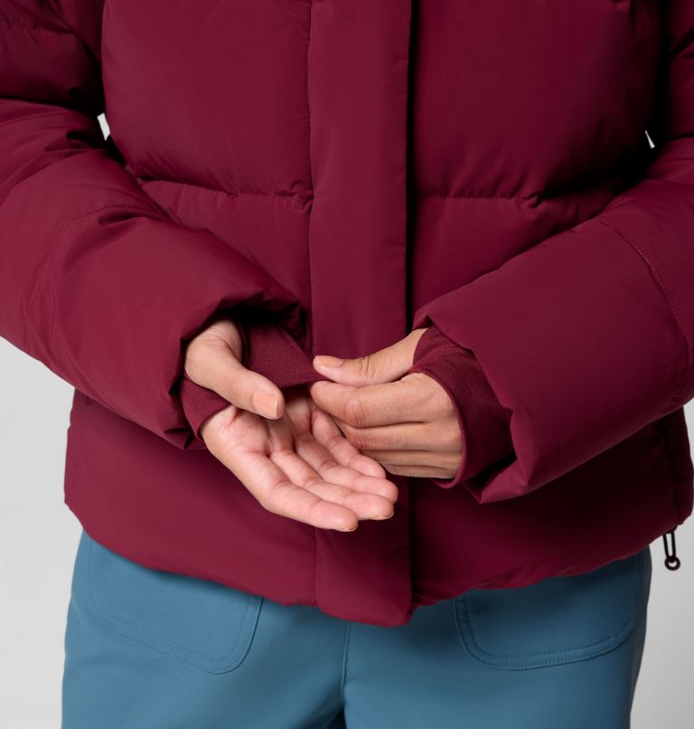 Women's Amaze Puff Hooded Jacket, Color: Rich Wine, image 10
