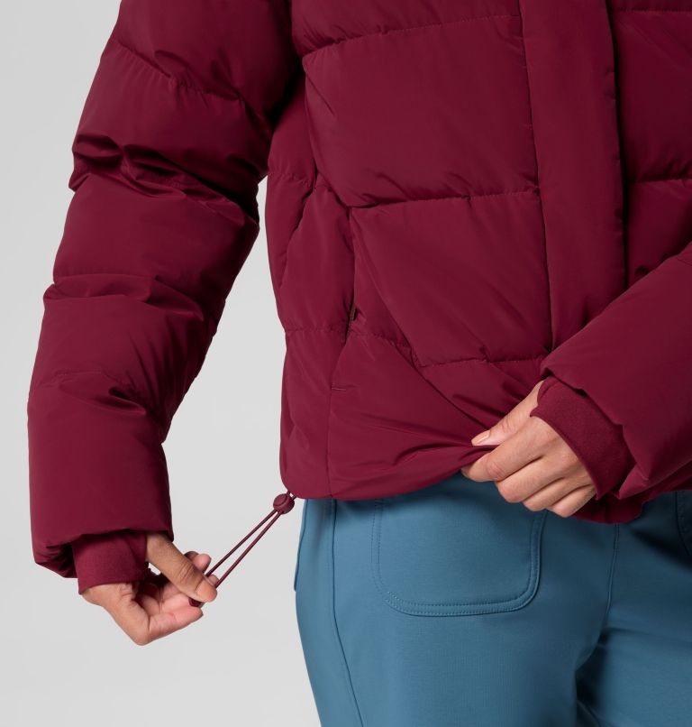 Women's Amaze Puff Hooded Jacket, Color: Rich Wine, image 11