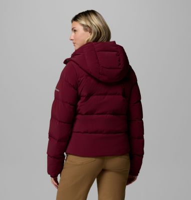Women's Amaze Puff Hooded Jacket, Color: Rich Wine, image 19