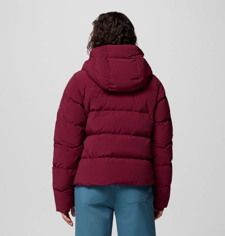 Women's Amaze Puff Hooded Jacket, Color: Rich Wine, image 3