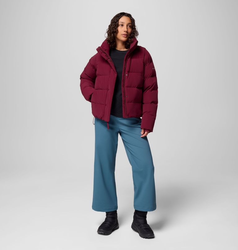 Women's Amaze Puff Hooded Jacket, Color: Rich Wine, image 16