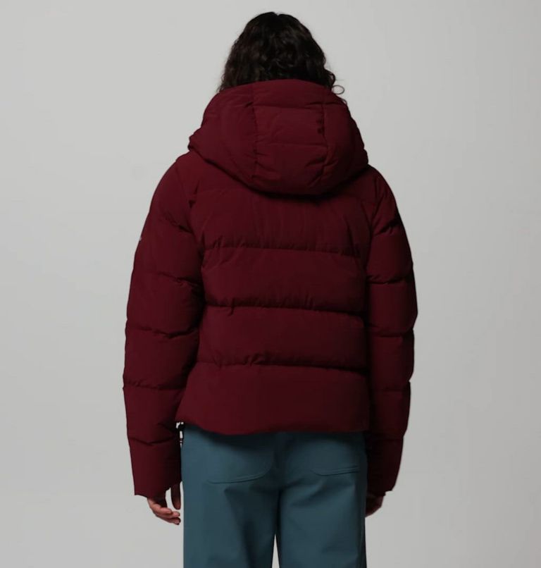 Women's Amaze Puff Hooded Jacket, Color: Rich Wine