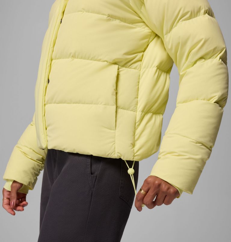 Women's Amaze Puff Hooded Jacket, Color: Citron Haze, image 11