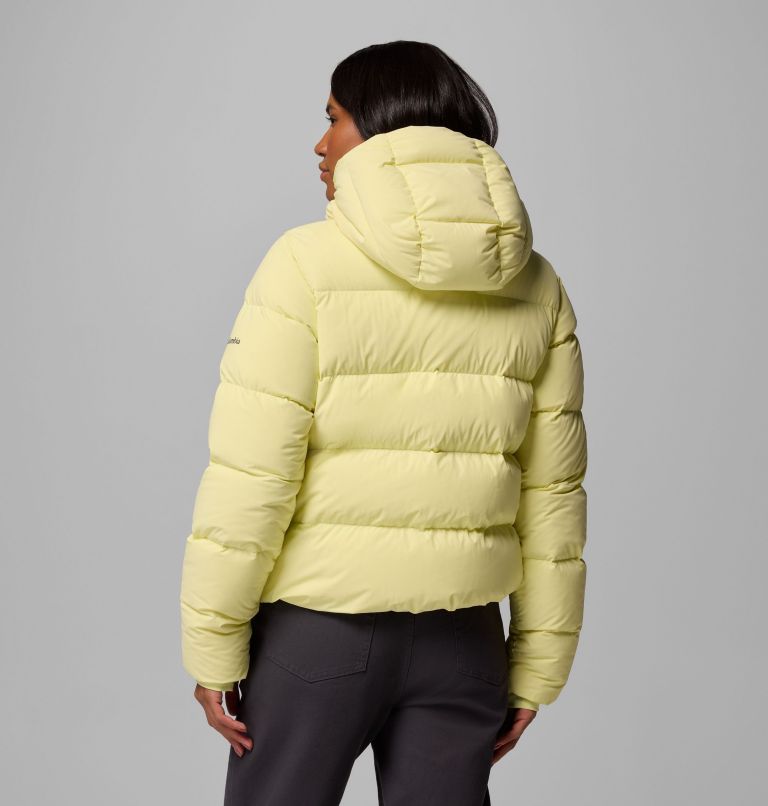 Women's Amaze Puff Hooded Jacket, Color: Citron Haze, image 3