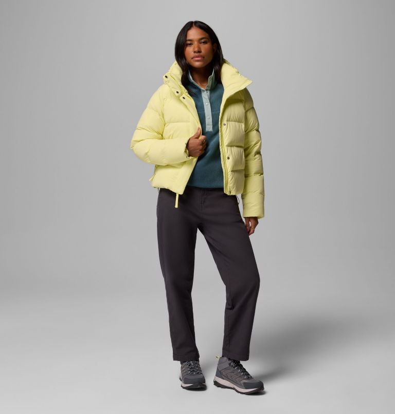 Women's Amaze Puff Hooded Jacket, Color: Citron Haze, image 14