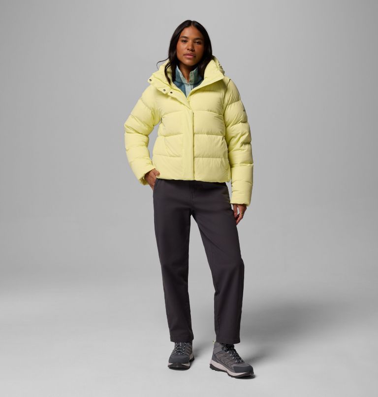 Women's Amaze Puff Hooded Jacket, Color: Citron Haze, image 15
