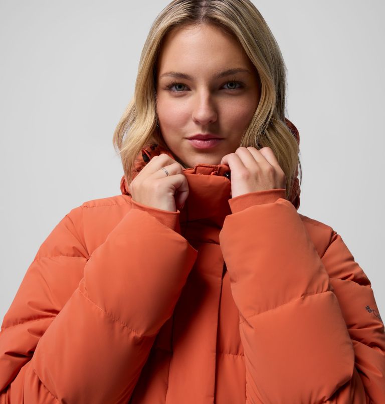 Women's Amaze Puff Hooded Jacket, Color: Tuscan, image 15