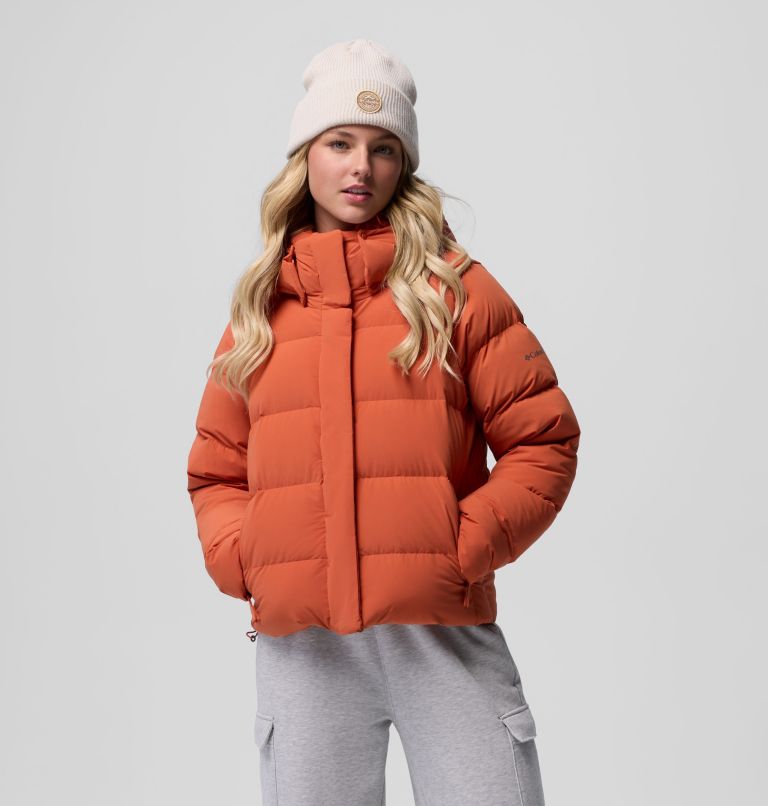 Women's Amaze Puff Hooded Jacket, Color: Tuscan, image 5