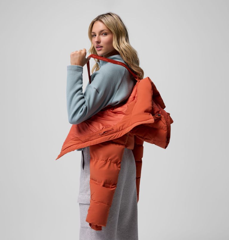 Women's Amaze Puff Hooded Jacket, Color: Tuscan, image 7