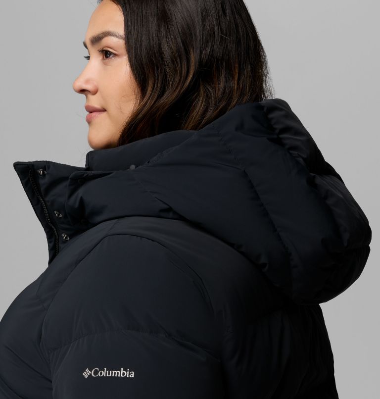 Women's Amaze Puff Hooded Jacket - Plus Size, Color: Black, image 13