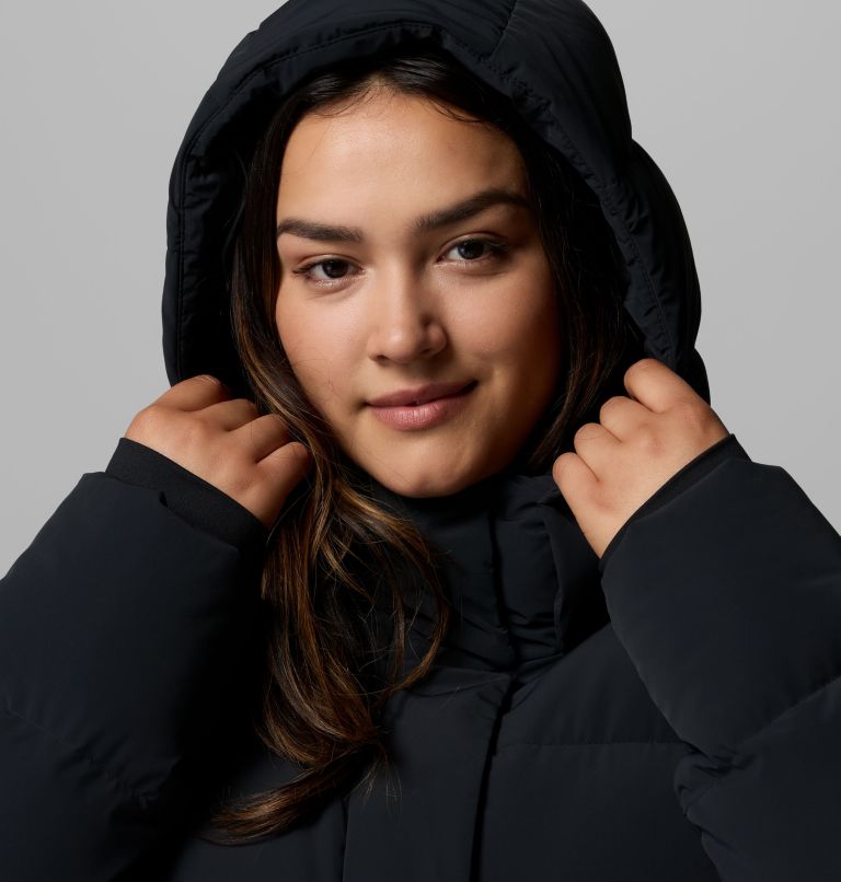 Women's Amaze Puff Hooded Jacket - Plus Size, Color: Black, image 9