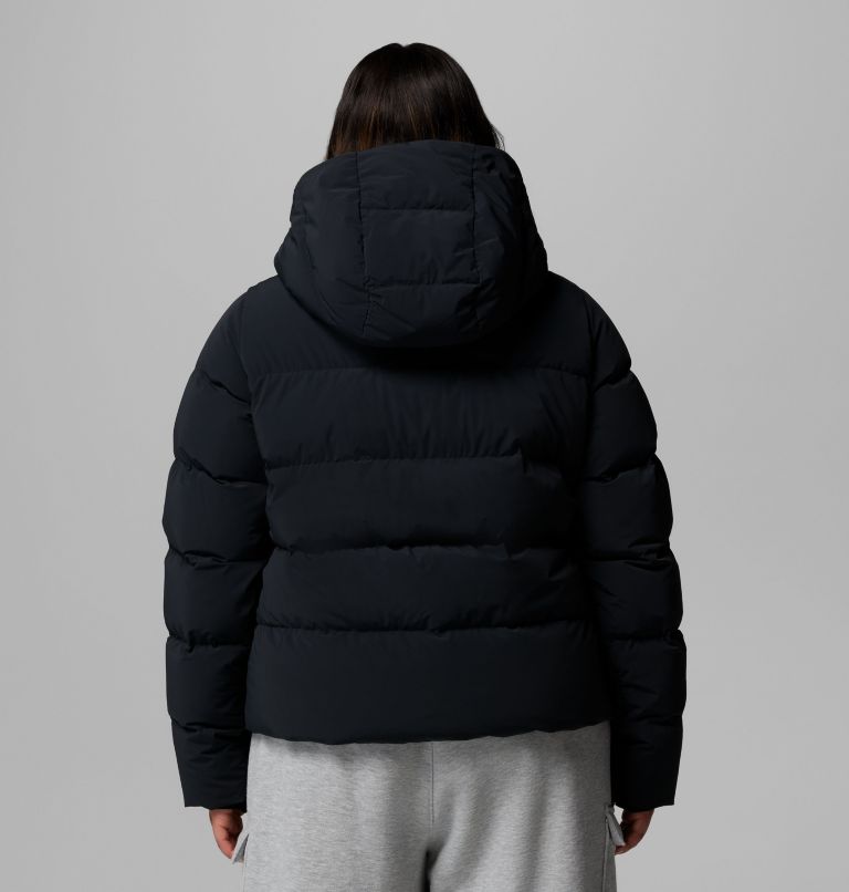 Women's Amaze Puff Hooded Jacket - Plus Size, Color: Black, image 3