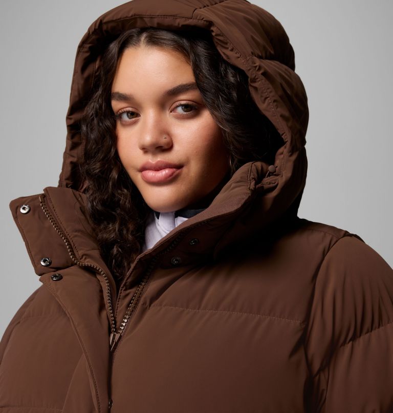 Women's Amaze Puff Hooded Jacket - Plus Size, Color: Tobacco, image 9