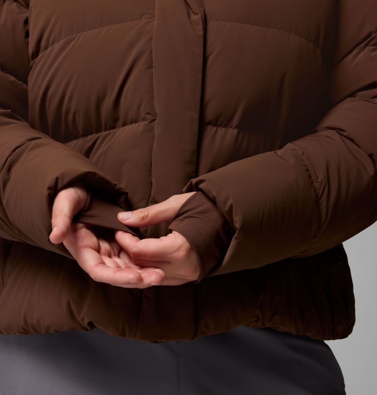 Women's Amaze Puff Hooded Jacket - Plus Size, Color: Tobacco, image 10