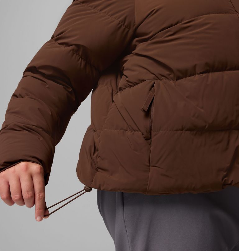 Women's Amaze Puff Hooded Jacket - Plus Size, Color: Tobacco, image 11