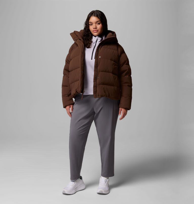 Women's Amaze Puff Hooded Jacket - Plus Size, Color: Tobacco, image 2