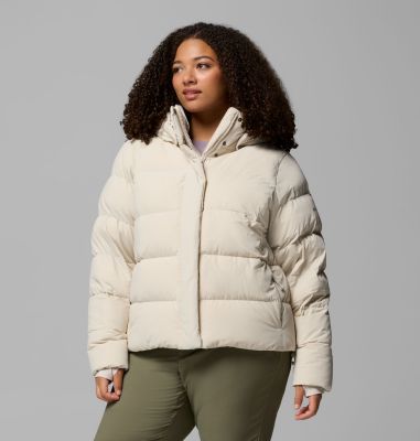 Women's Amaze Puff Hooded Jacket - Plus Size, Color: Dark Stone, image 8