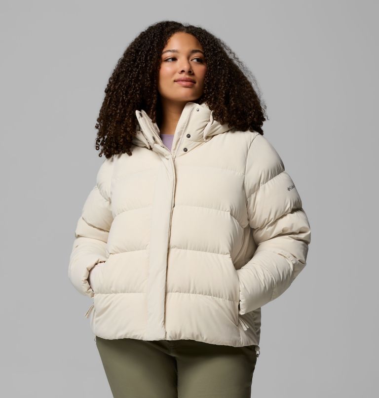 Amaze Puff Hooded Jacket | 278 | 3X, Color: Dark Stone, image 5