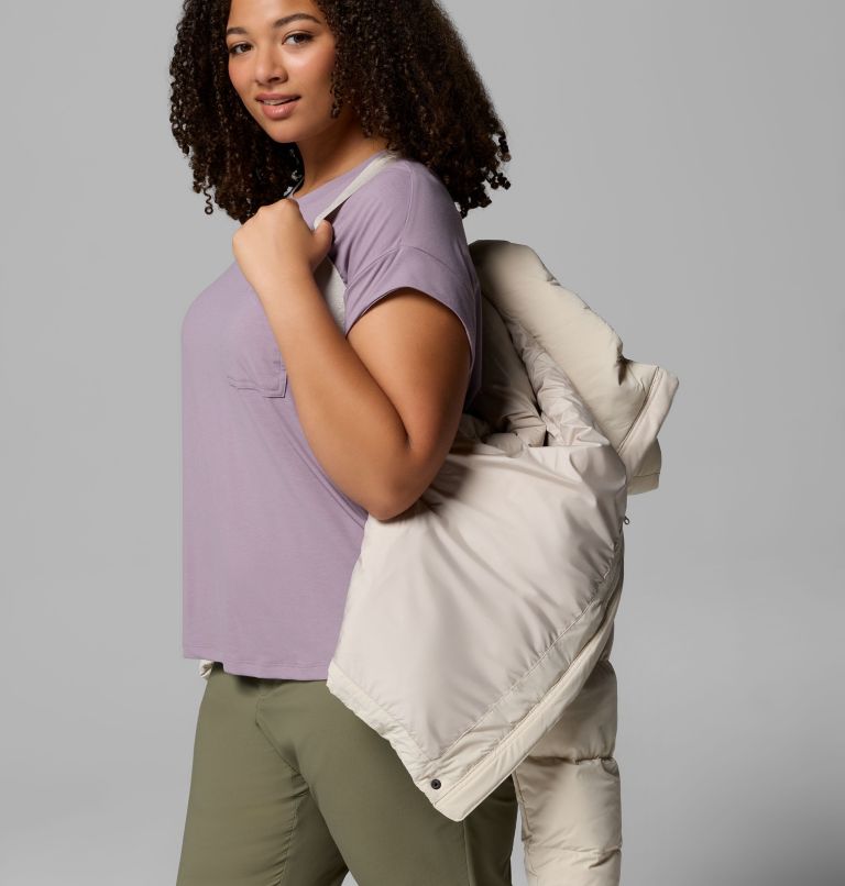 Amaze Puff Hooded Jacket | 278 | 3X, Color: Dark Stone, image 7