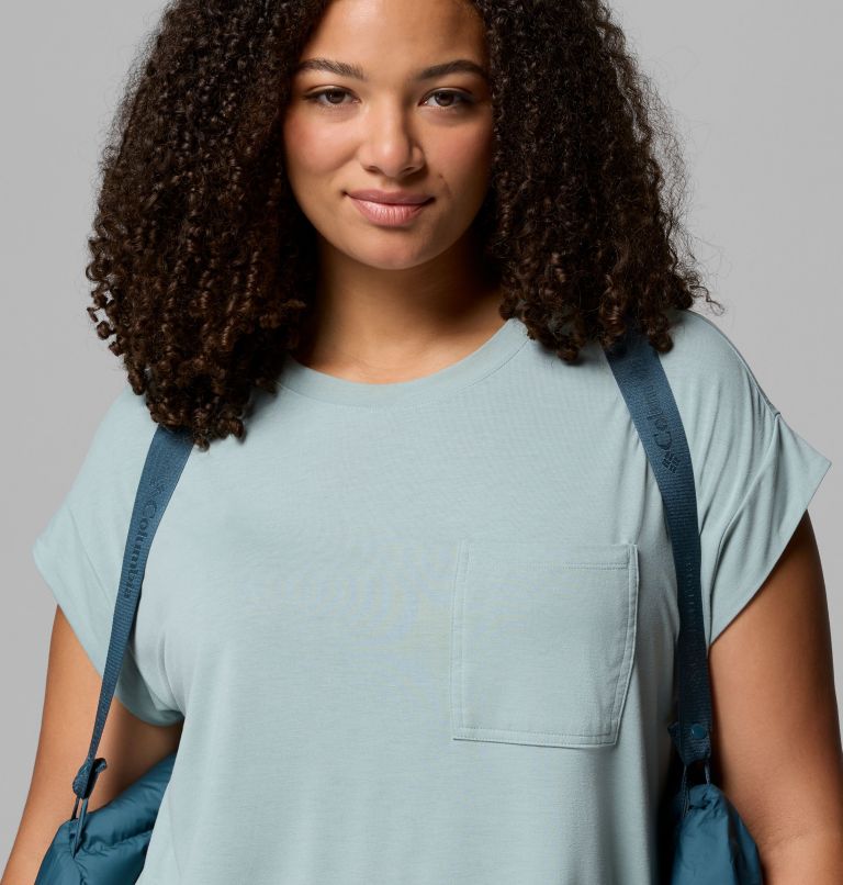 Women's Amaze Puff Hooded Jacket - Plus Size, Color: Everblue High Shine, image 6
