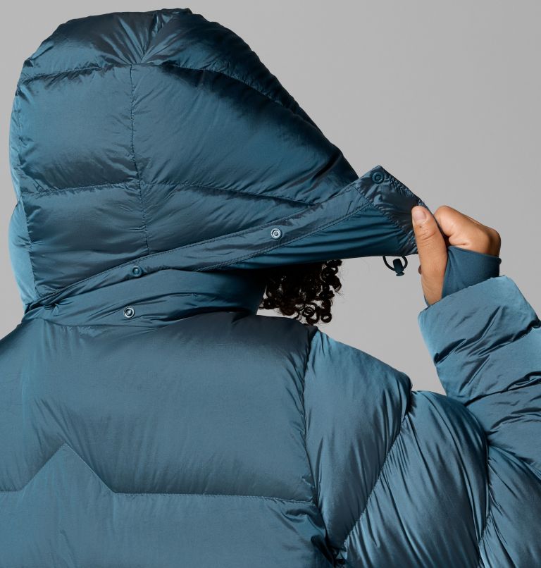 Women's Amaze Puff Hooded Jacket - Plus Size, Color: Everblue High Shine, image 12