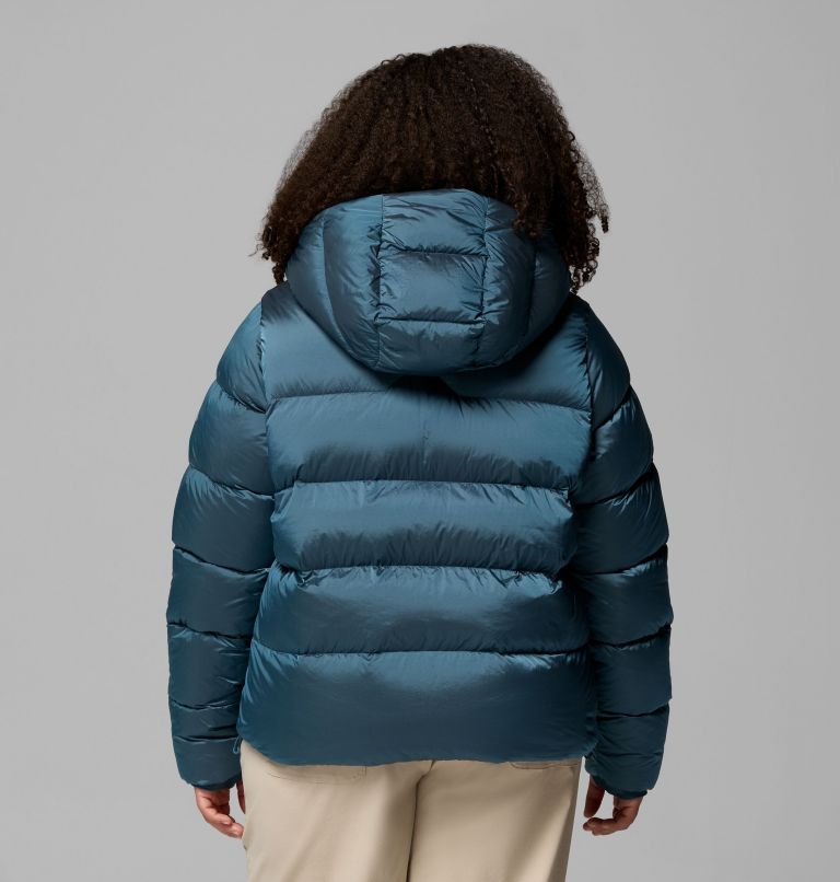 Women's Amaze Puff Hooded Jacket - Plus Size, Color: Everblue High Shine, image 3