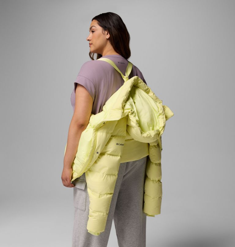 Women's Amaze Puff Hooded Jacket - Plus Size, Color: Citron Haze, image 7