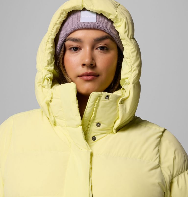 Women's Amaze Puff Hooded Jacket - Plus Size, Color: Citron Haze, image 9