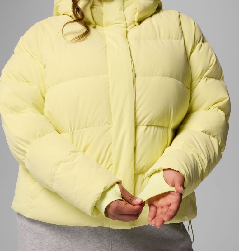 Women's Amaze Puff Hooded Jacket - Plus Size, Color: Citron Haze, image 10