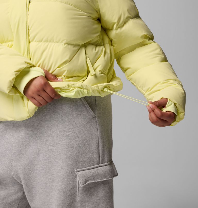 Women's Amaze Puff Hooded Jacket - Plus Size, Color: Citron Haze, image 11
