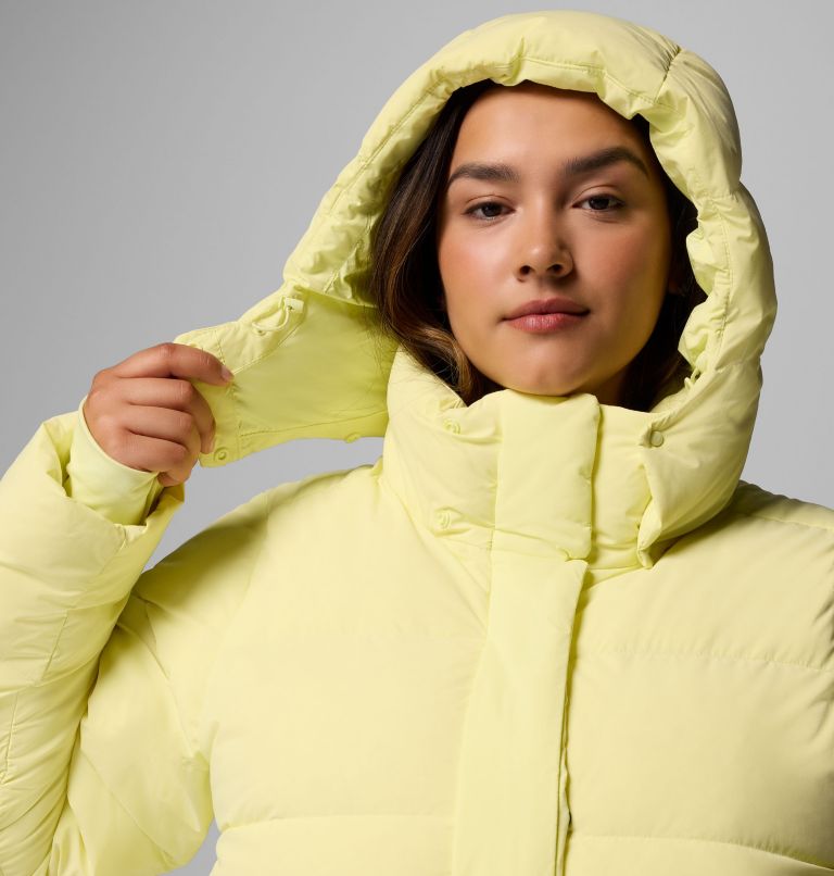 Women's Amaze Puff Hooded Jacket - Plus Size, Color: Citron Haze, image 12