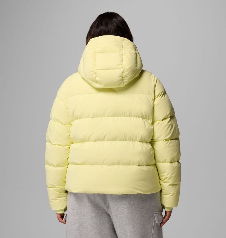 Women's Amaze Puff Hooded Jacket - Plus Size, Color: Citron Haze, image 3