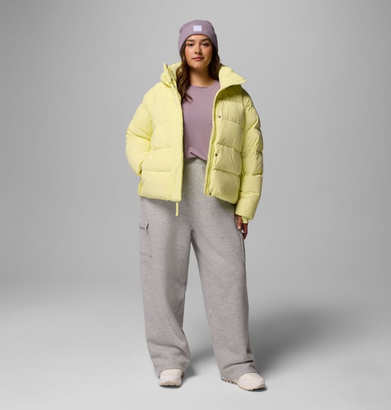 Women's Amaze Puff Hooded Jacket - Plus Size, Color: Citron Haze, image 2