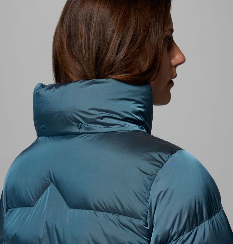 Doudoune en Duvet à Capuche Amaze Puff Femme, Color: Everblue High Shine, image 13