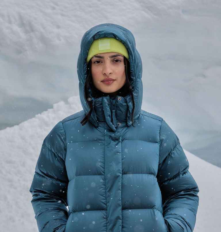 Women's Amaze Puff Hooded Down Puffer, Color: Everblue High Shine, image 15