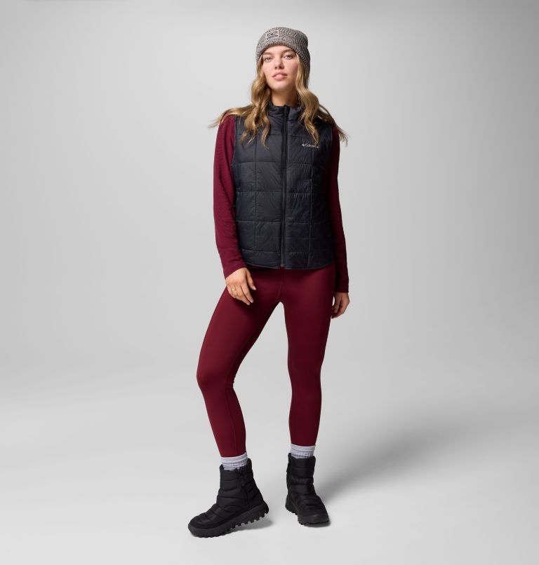 Women's Sienna Hill Quilted Vest, Color: Black, image 2