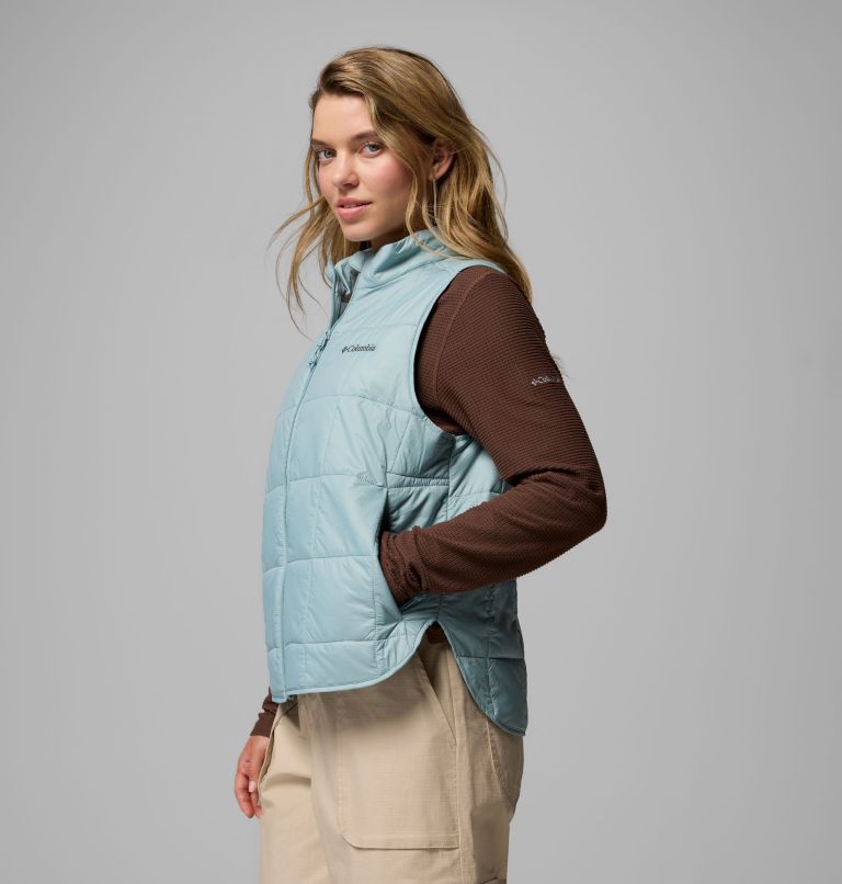 Chaleco acolchado fácil de guardar Sienna Hill para mujer, Color: Crushed Blue, image 4