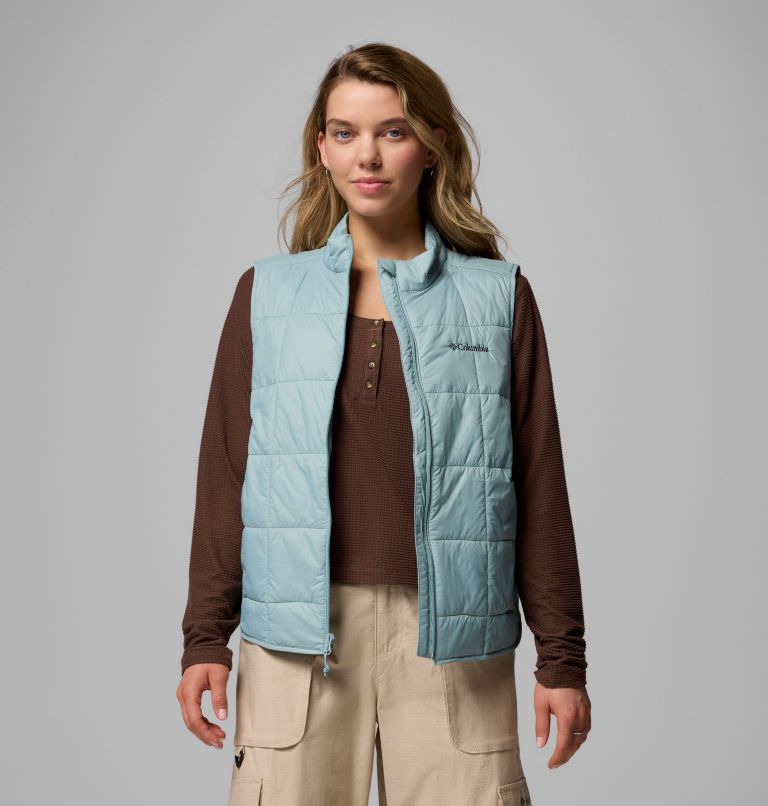 Chaleco acolchado fácil de guardar Sienna Hill para mujer, Color: Crushed Blue, image 7
