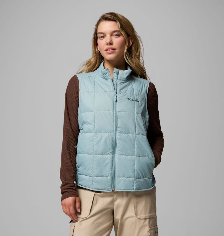 Chaleco acolchado fácil de guardar Sienna Hill para mujer, Color: Crushed Blue, image 1