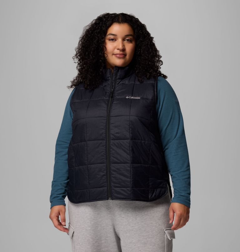 Women's Sienna Hill Quilted Vest - Plus Size, Color: Black, image 1