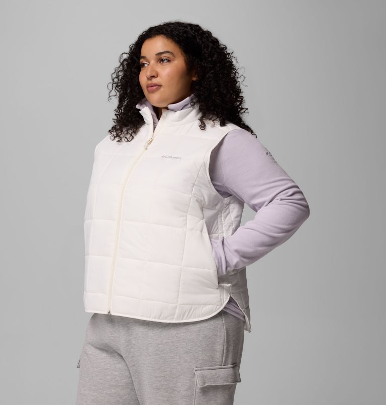 Women's Sienna Hill Quilted Vest - Plus Size, Color: Sea Salt, image 4