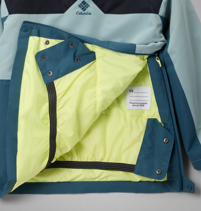 Kids' Coreshot Anorak, Color: Everblue, Crushed Blue, Black, image 3