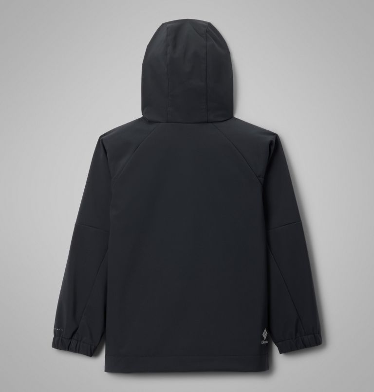 Kids' Coreshot Softshell Hoodie, Color: Black, image 2