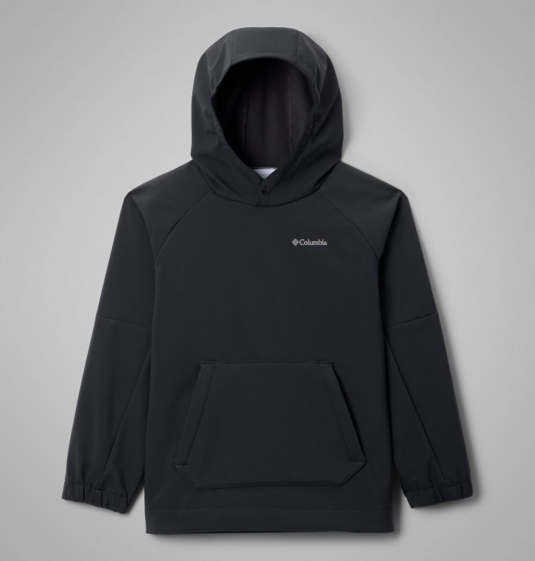 Kids' Coreshot Softshell Hoodie, Color: Black, image 1
