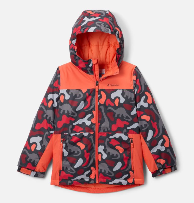 Boys' Lightning Lift IV Printed Jacket, Color: Shark Dinoflauge, Zing, image 1