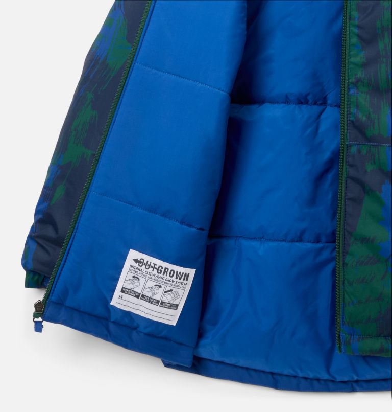 Boys' Lightning Lift IV Printed Jacket, Color: Mountain Blue Tracks, Mountain Blue, image 3
