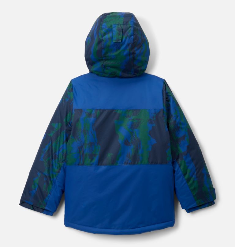Boys' Lightning Lift IV Printed Jacket, Color: Mountain Blue Tracks, Mountain Blue, image 2